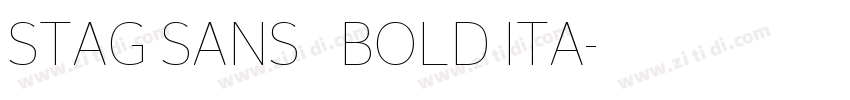 STAG SANS   BOLD ITA字体转换